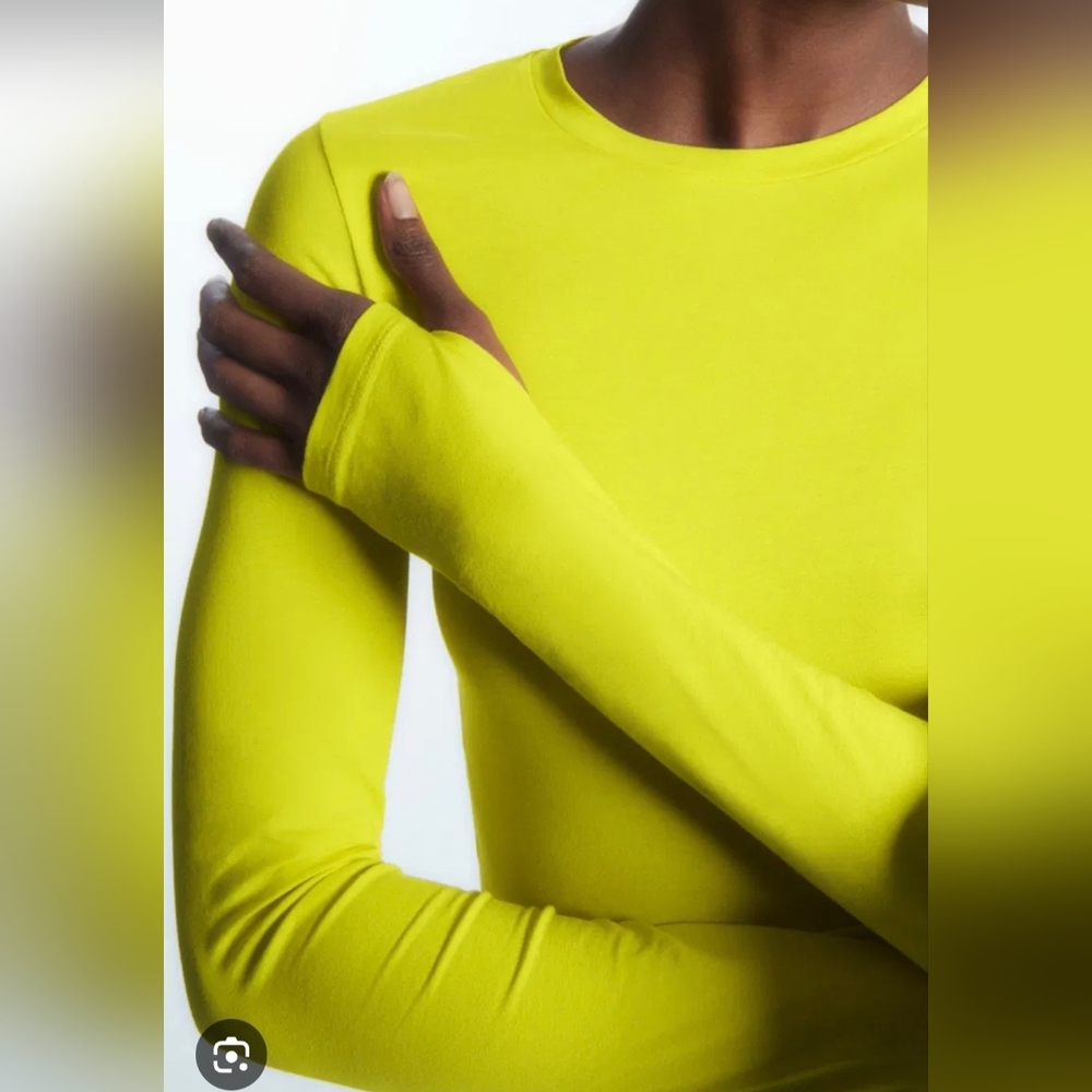 COS Yellow Long Sleeve Shirt - Picture 2 of 13